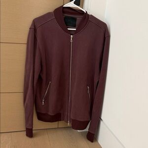 Burgundy Bomber Jacket